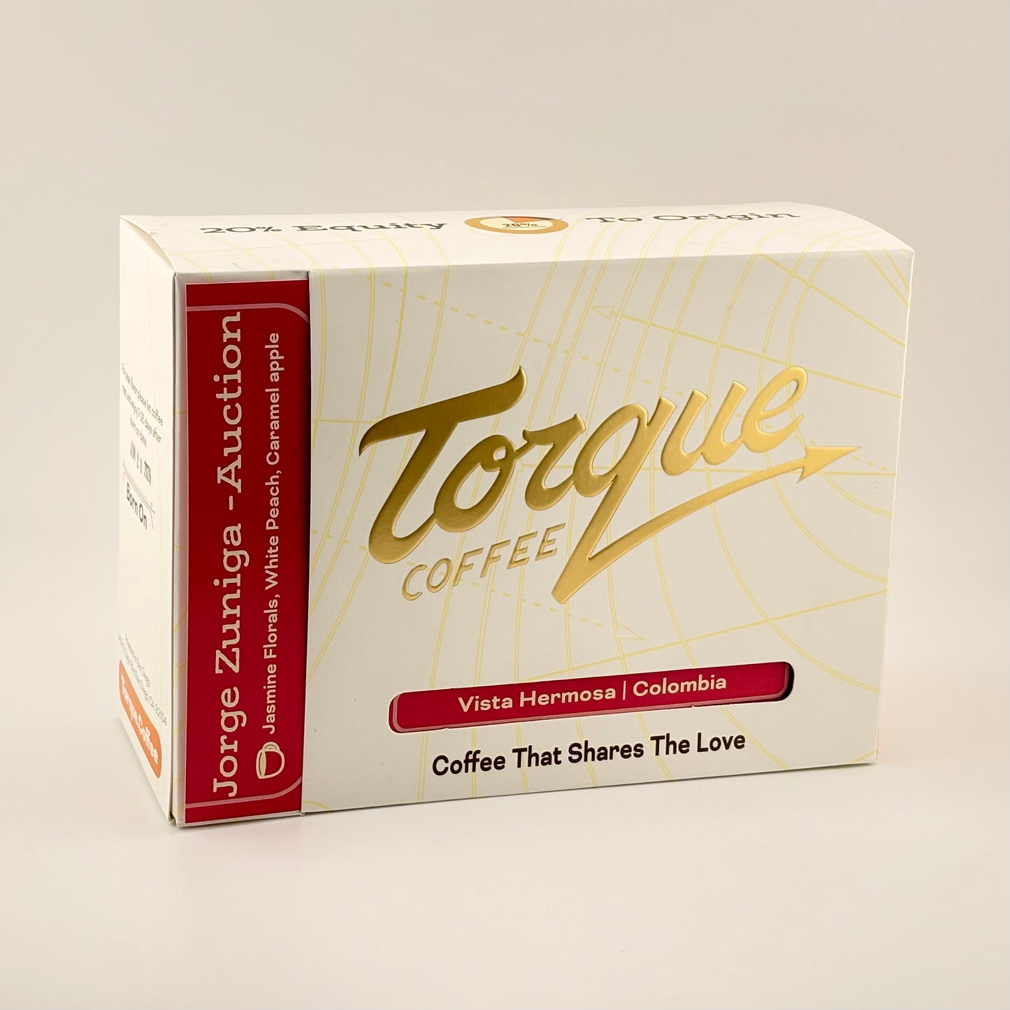 Jorge Zuniga Colombia washed coffee, very light roast, retail bag