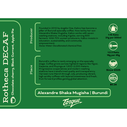 Rotheca Decaf - Burundi