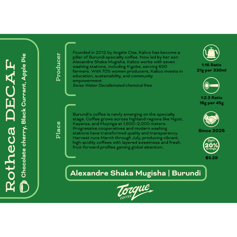 Rotheca Decaf - Kirundu, Burundi