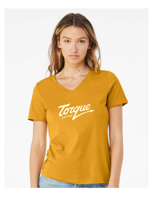 Women's Mustard Torque  T-Shirt - Torque Coffees - Merch