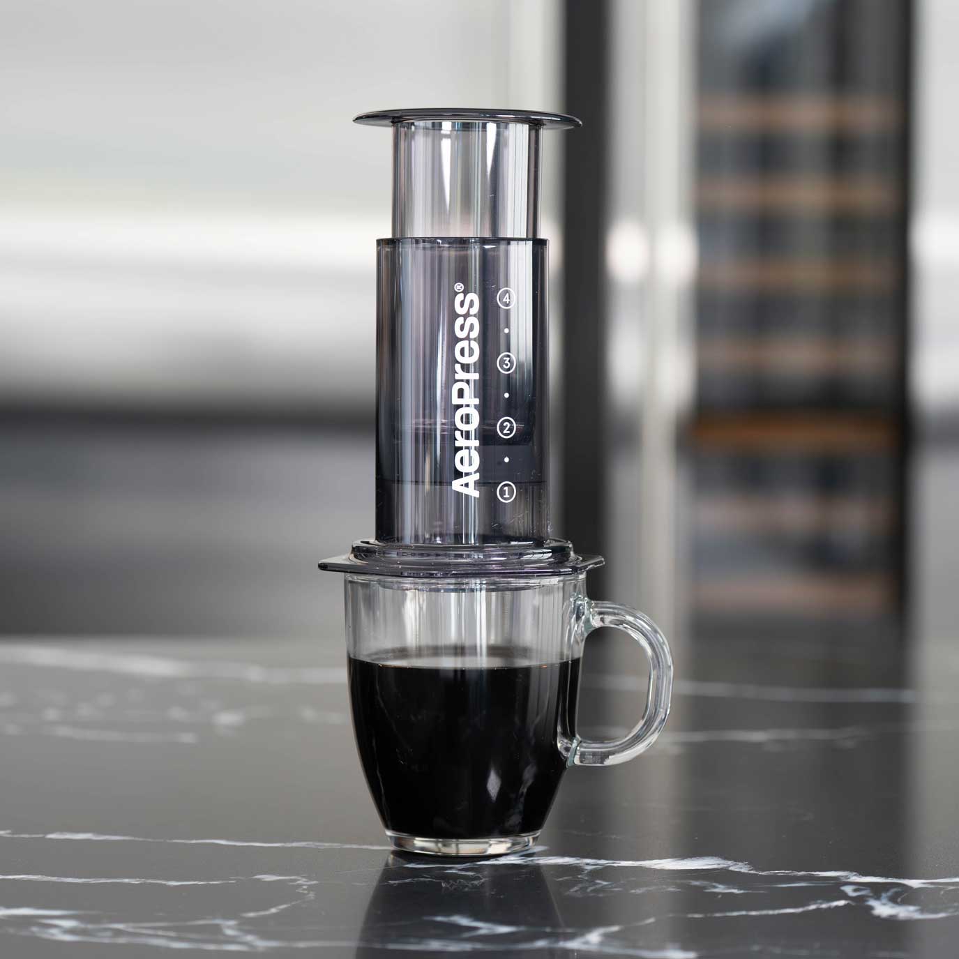 AeroPress Clear Coffee Maker - Black