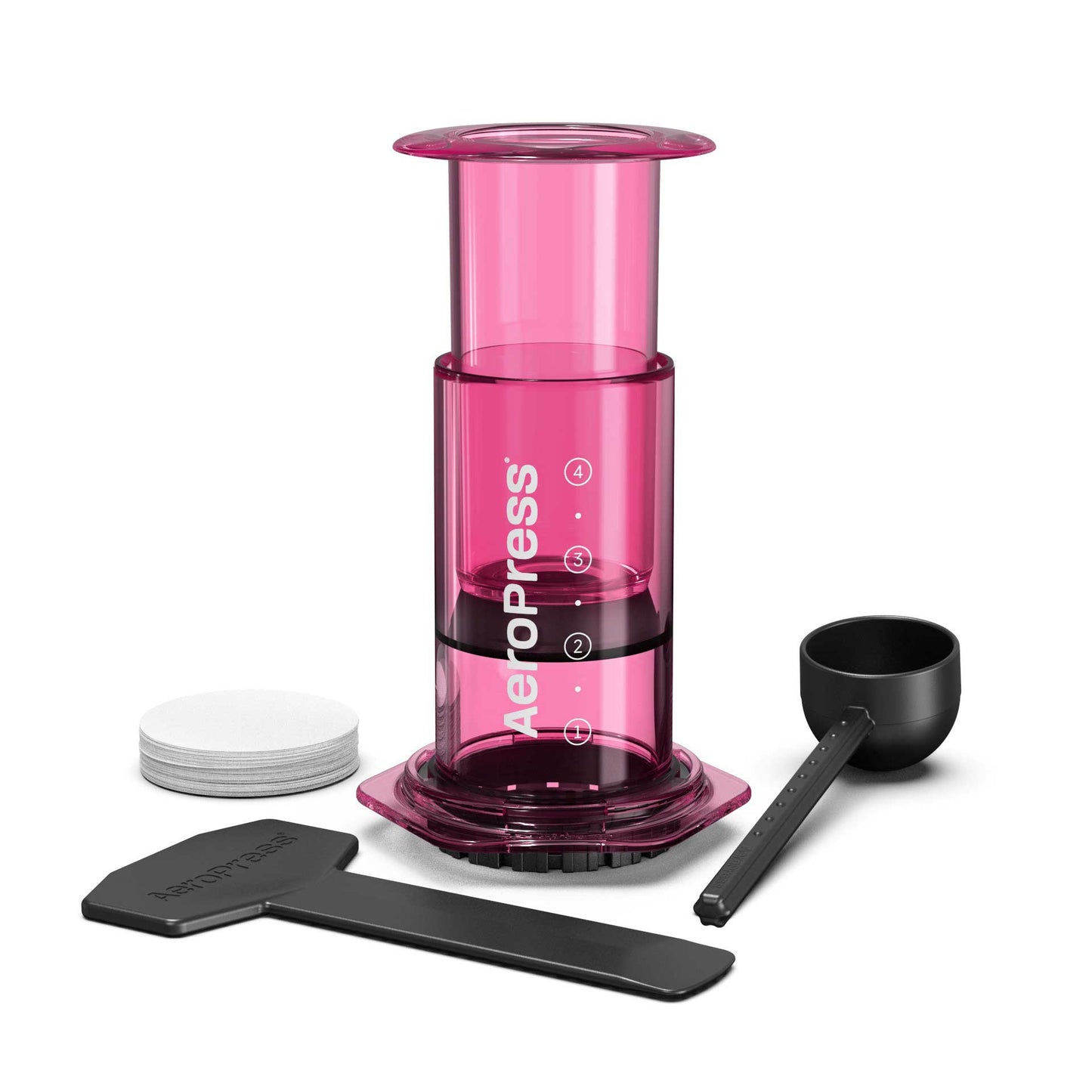 AeroPress Clear Coffee Maker - Pink