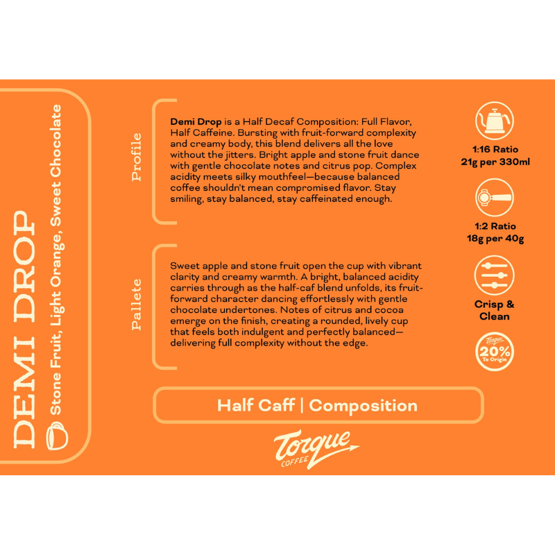 Demi Drop - Half Caffeine Blend