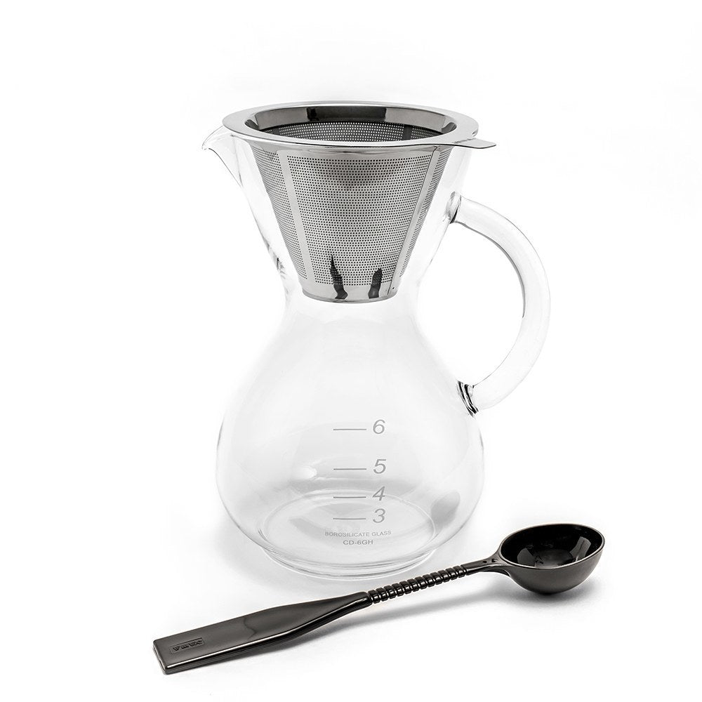 Yama Coffee Drip Pot w/ Glass Handle & Filter Cone - 30oz